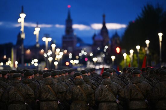 Russia WWII Victory Parade Rehearsal