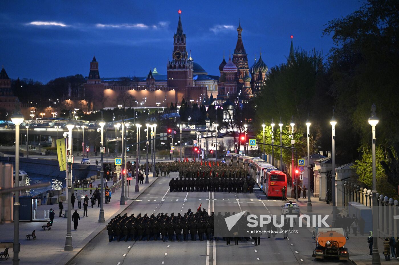 Russia WWII Victory Parade Rehearsal
