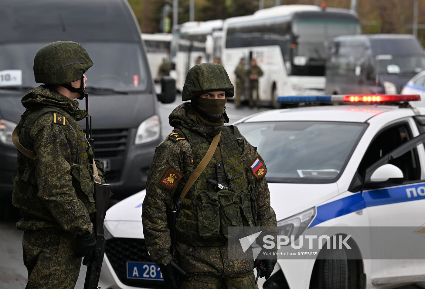 Russia WWII Victory Parade Rehearsal