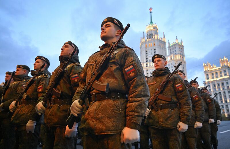 Russia WWII Victory Parade Rehearsal