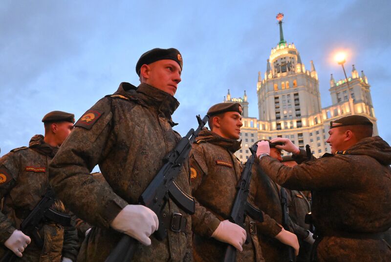 Russia WWII Victory Parade Rehearsal