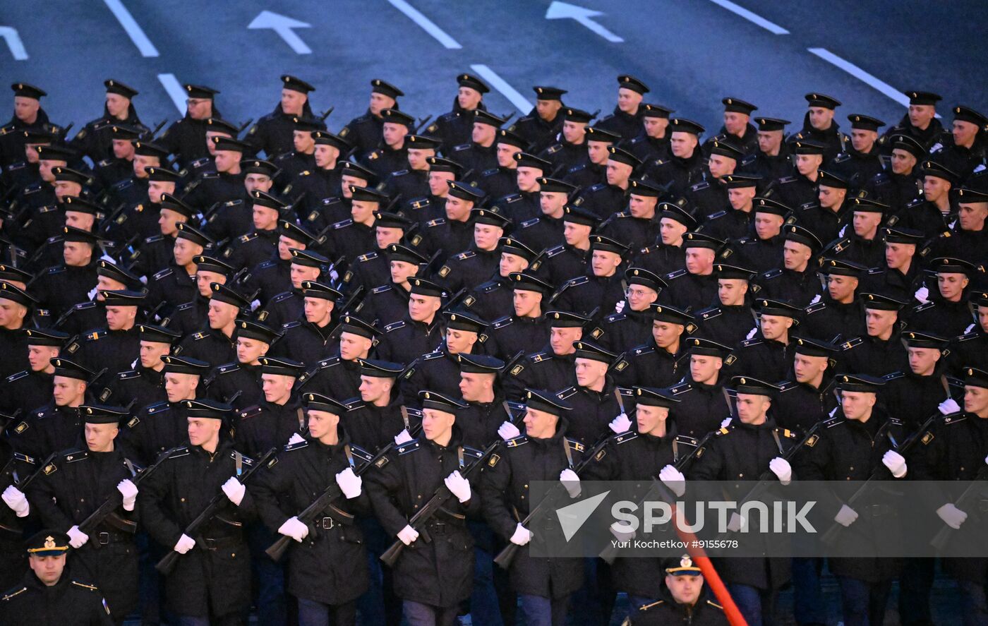 Russia WWII Victory Parade Rehearsal