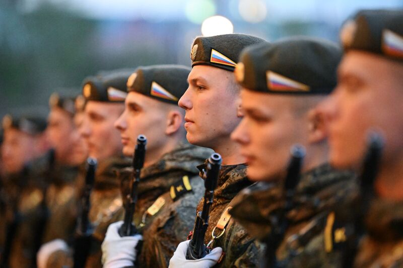 Russia WWII Victory Parade Rehearsal