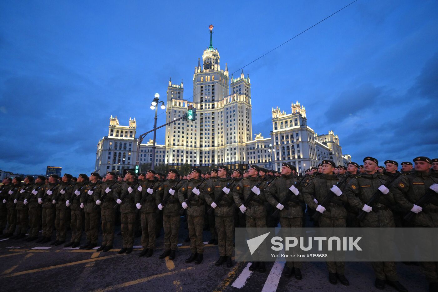 Russia WWII Victory Parade Rehearsal