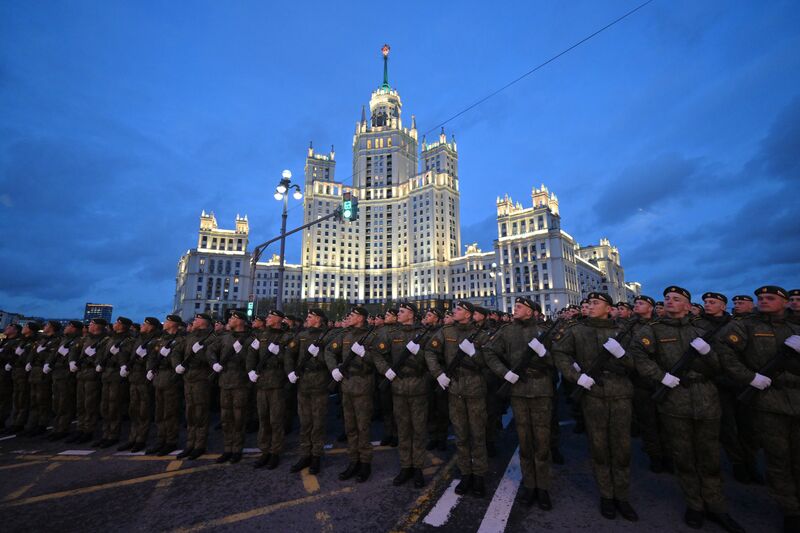 Russia WWII Victory Parade Rehearsal