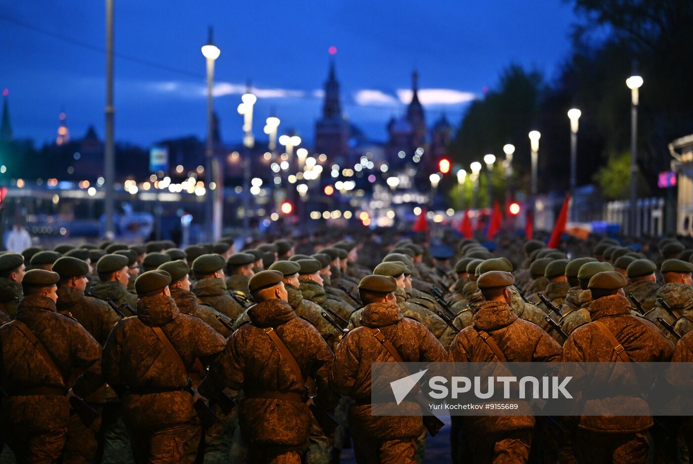 Russia WWII Victory Parade Rehearsal