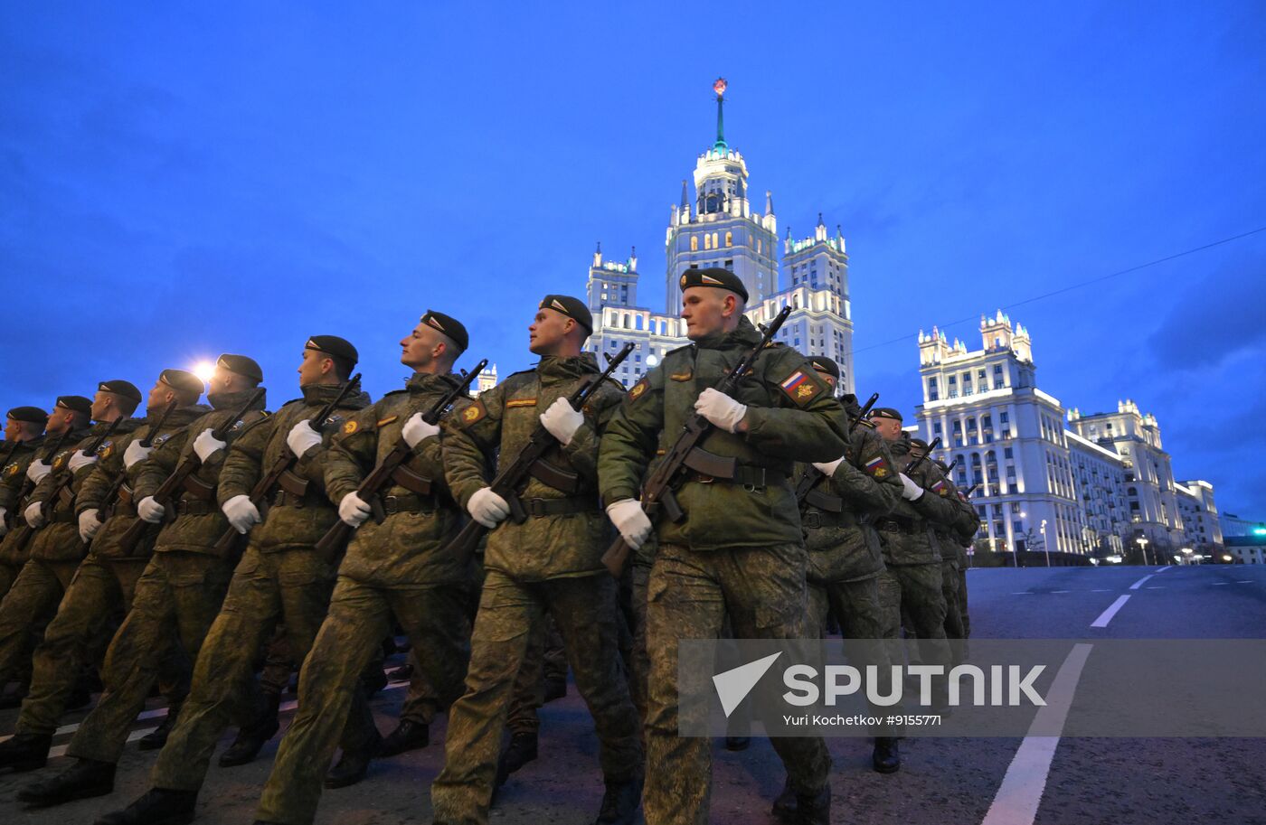 Russia WWII Victory Parade Rehearsal