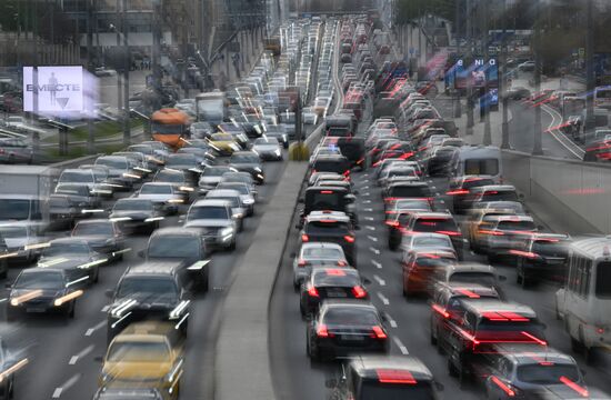 Russia Moscow Traffic