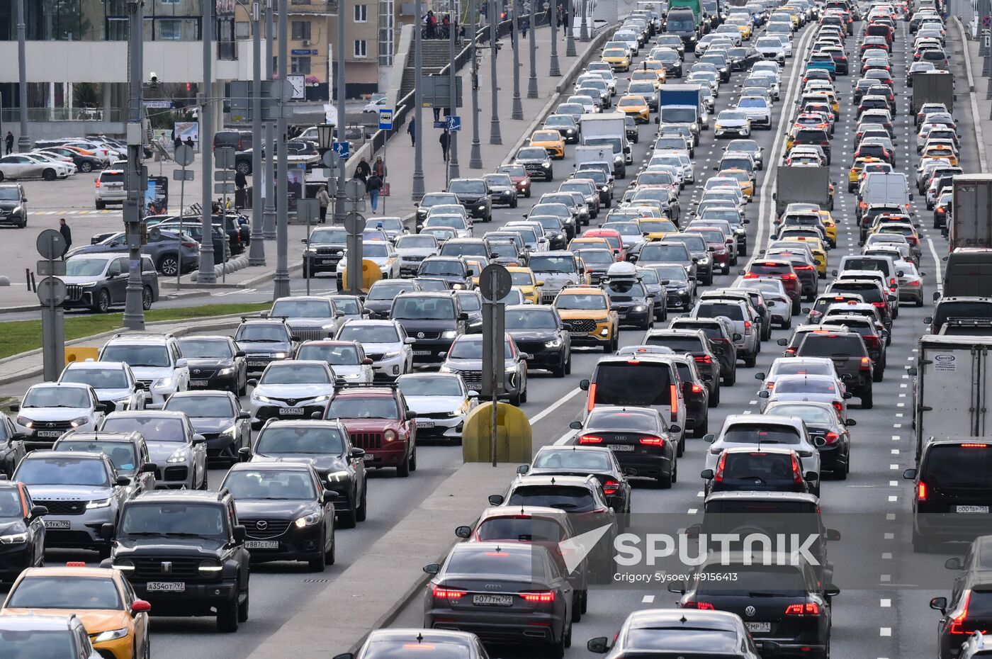 Russia Moscow Traffic