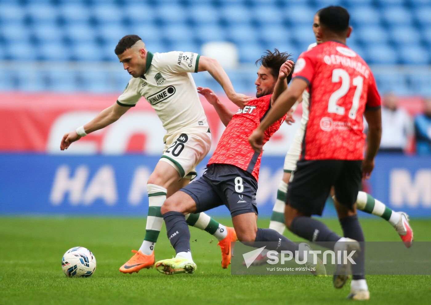 Russia Soccer Premier-League Akron - Krasnodar