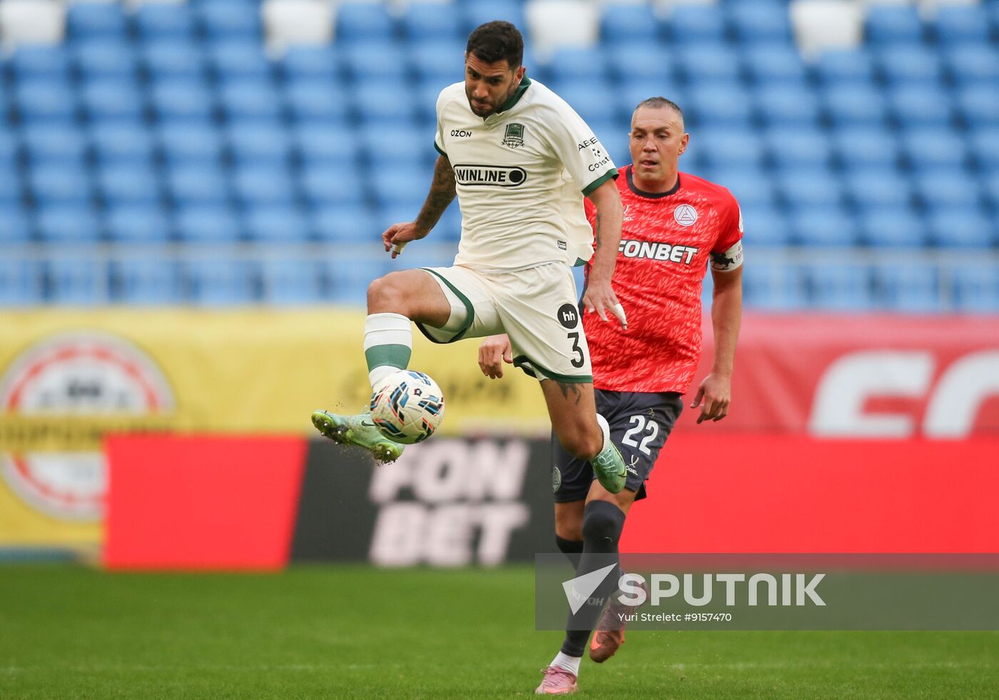 Russia Soccer Premier-League Akron - Krasnodar