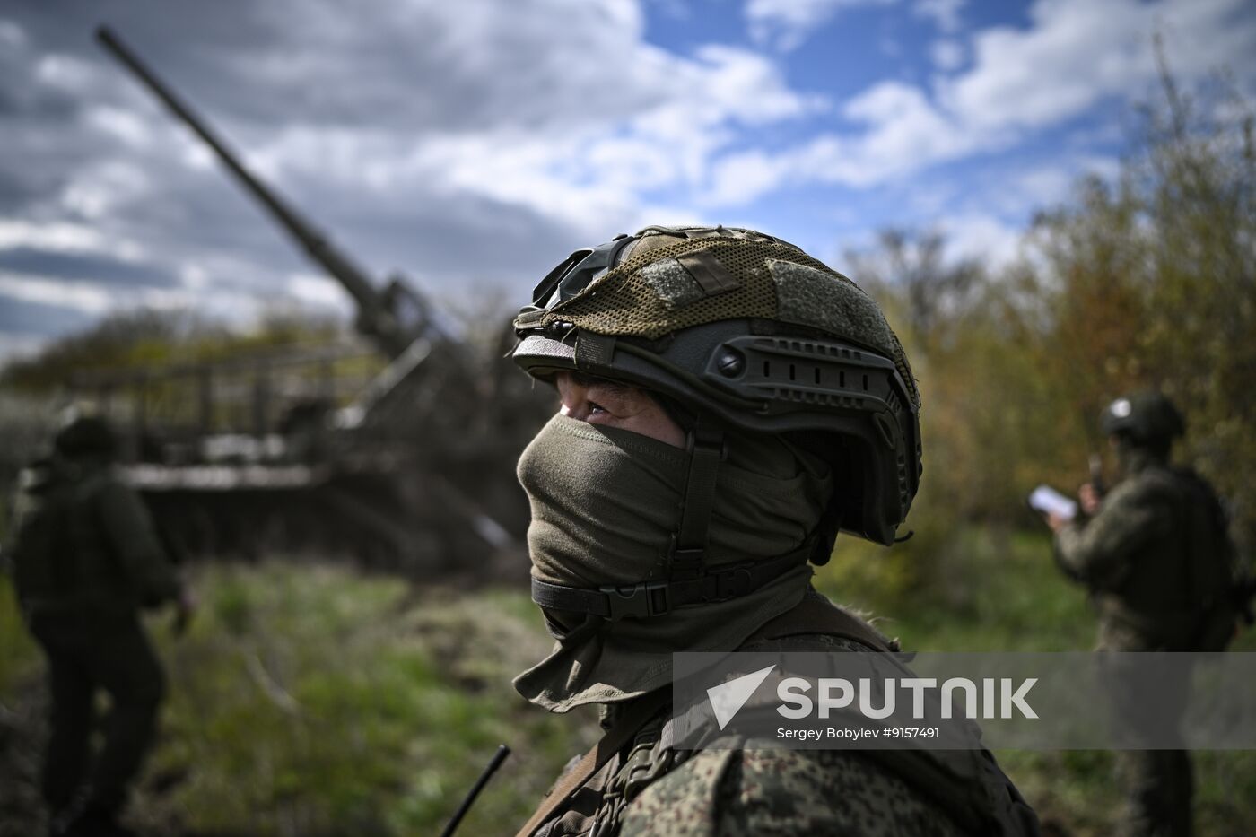Russia Ukraine Military Operation Artillery Unit