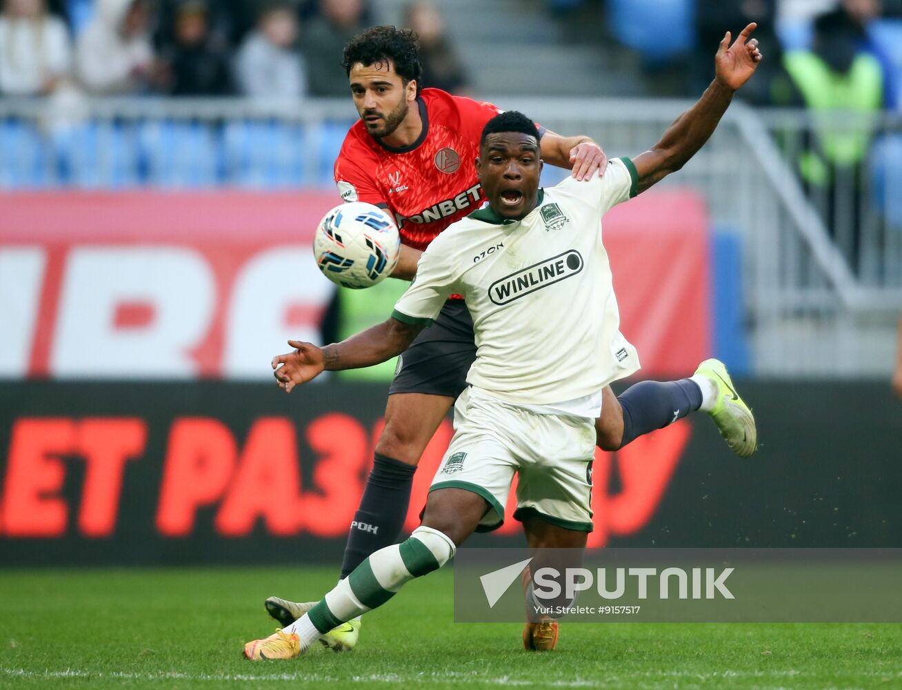 Russia Soccer Premier-League Akron - Krasnodar