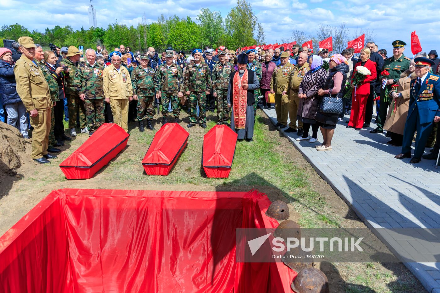 Moldova WWII Red Army Soldiers Reburial