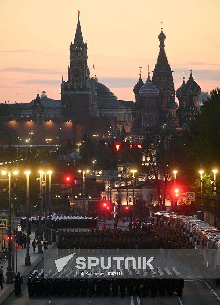 Russia WWII Victory Parade Rehearsal