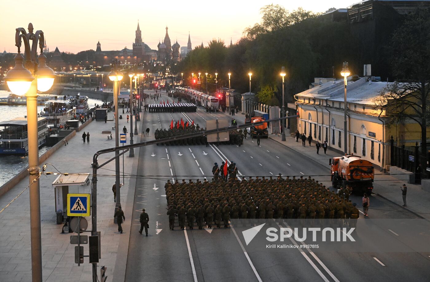 Russia WWII Victory Parade Rehearsal