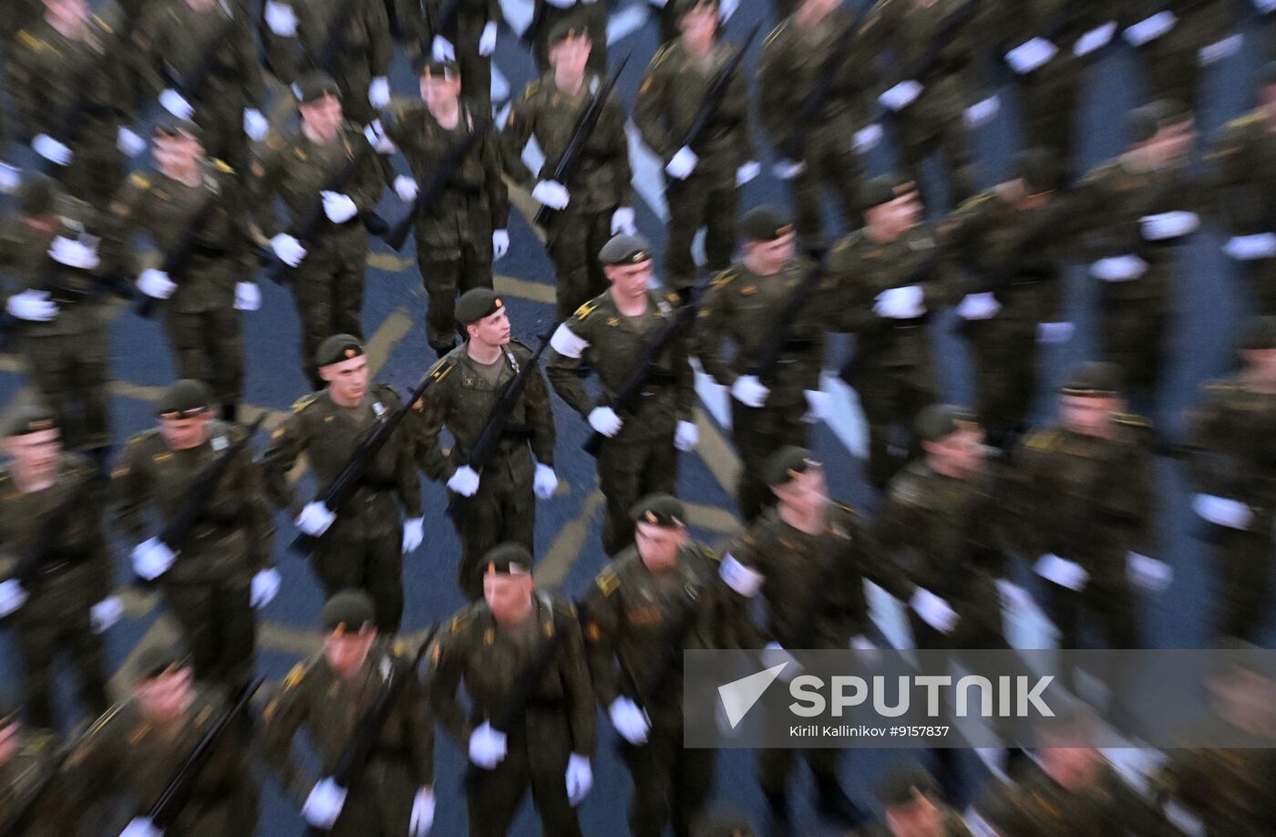 Russia WWII Victory Parade Rehearsal