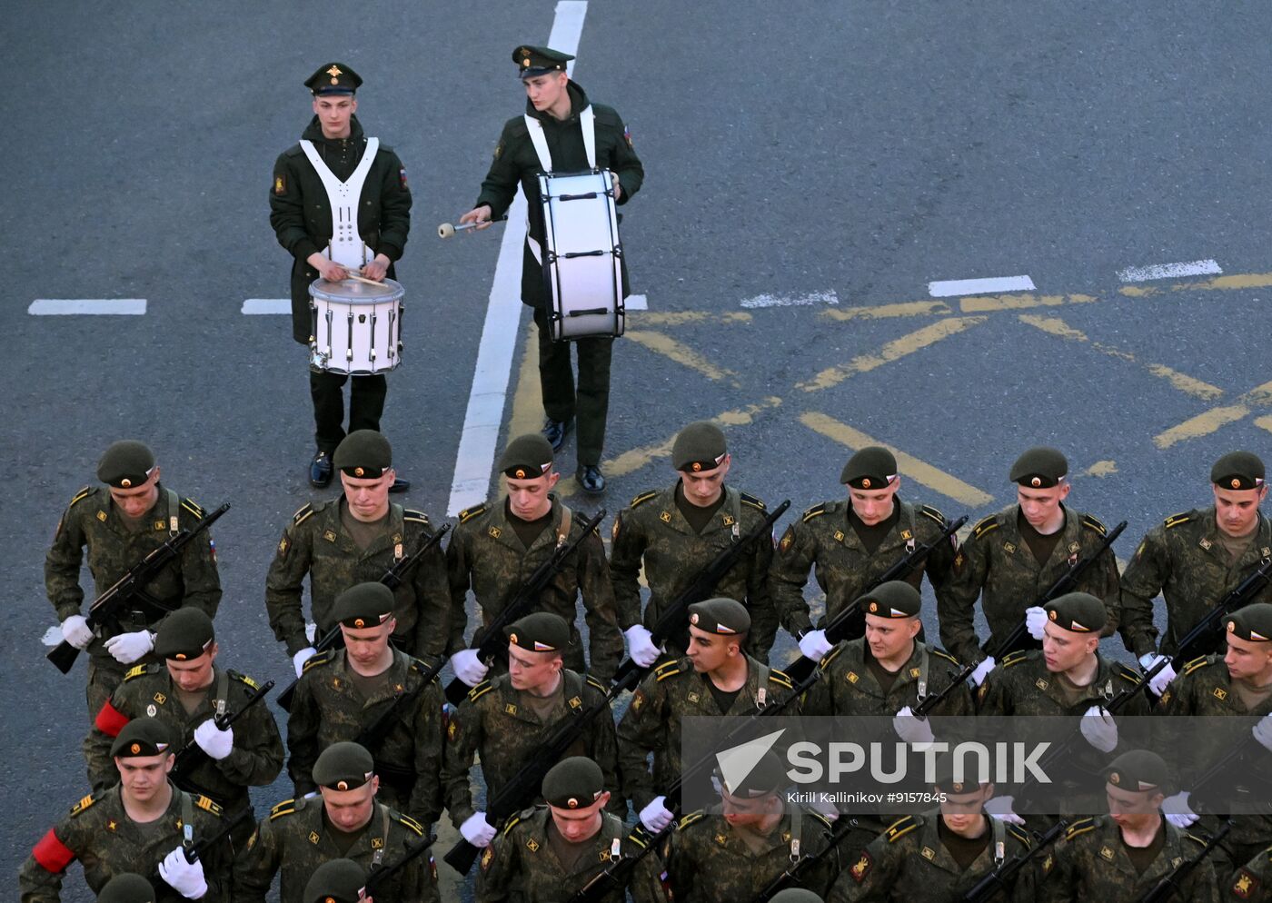 Russia WWII Victory Parade Rehearsal