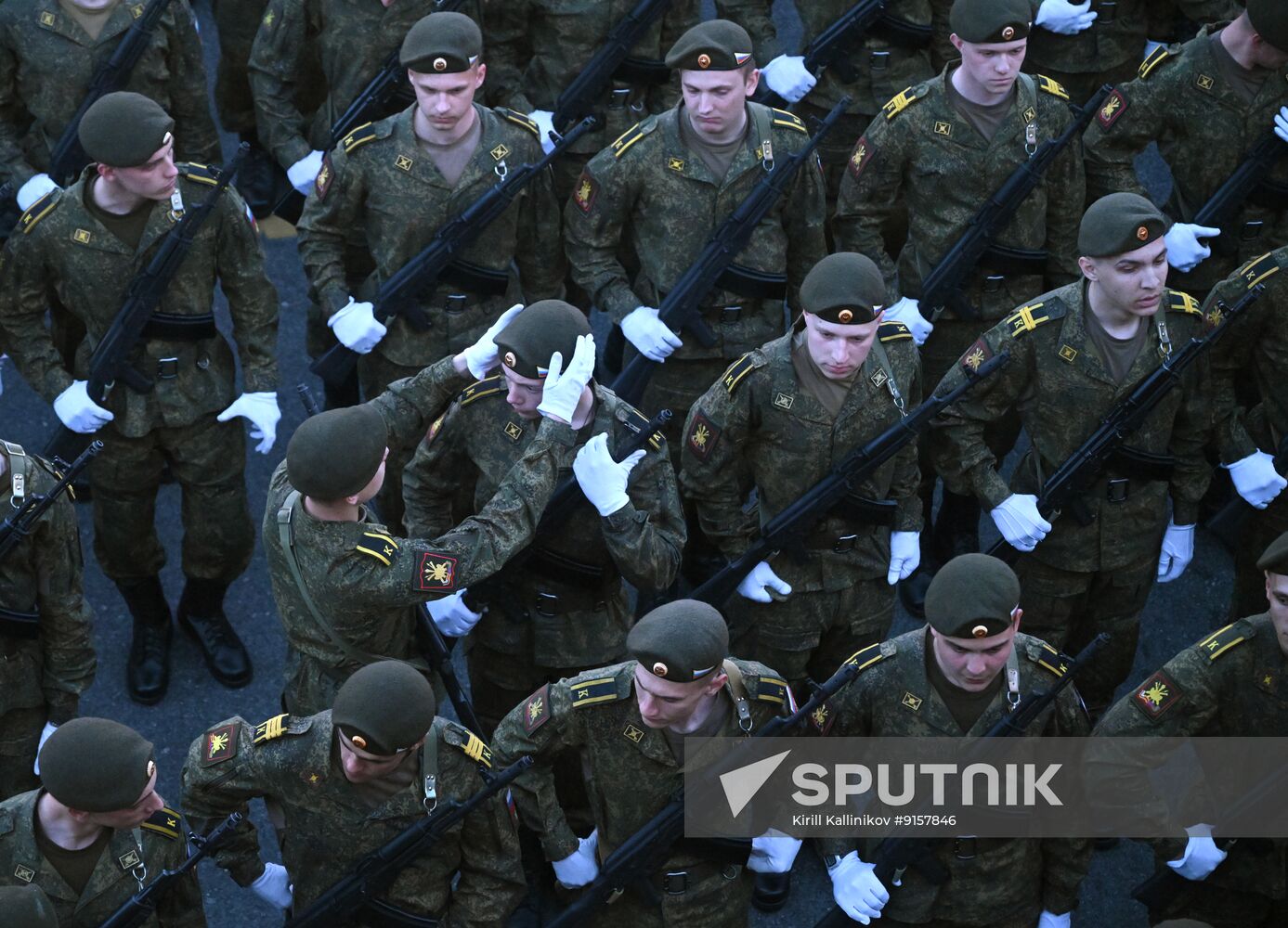 Russia WWII Victory Parade Rehearsal