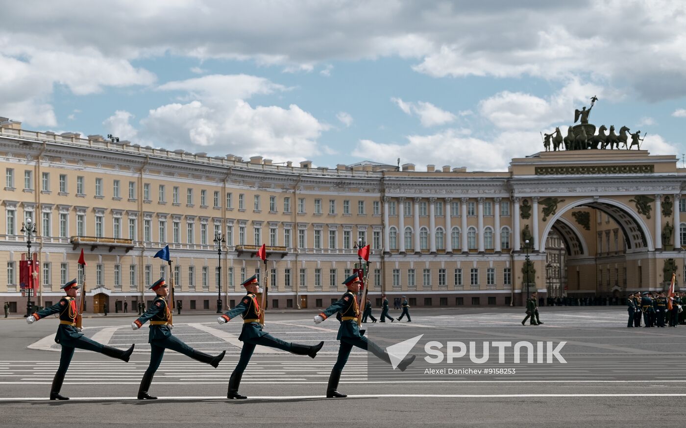 Russia WWII Victory Parade Rehearsal