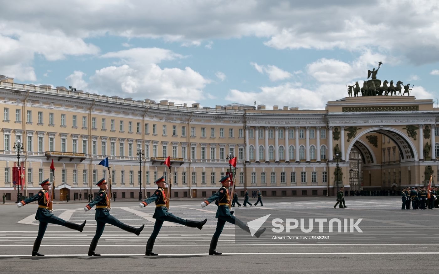 Russia WWII Victory Parade Rehearsal