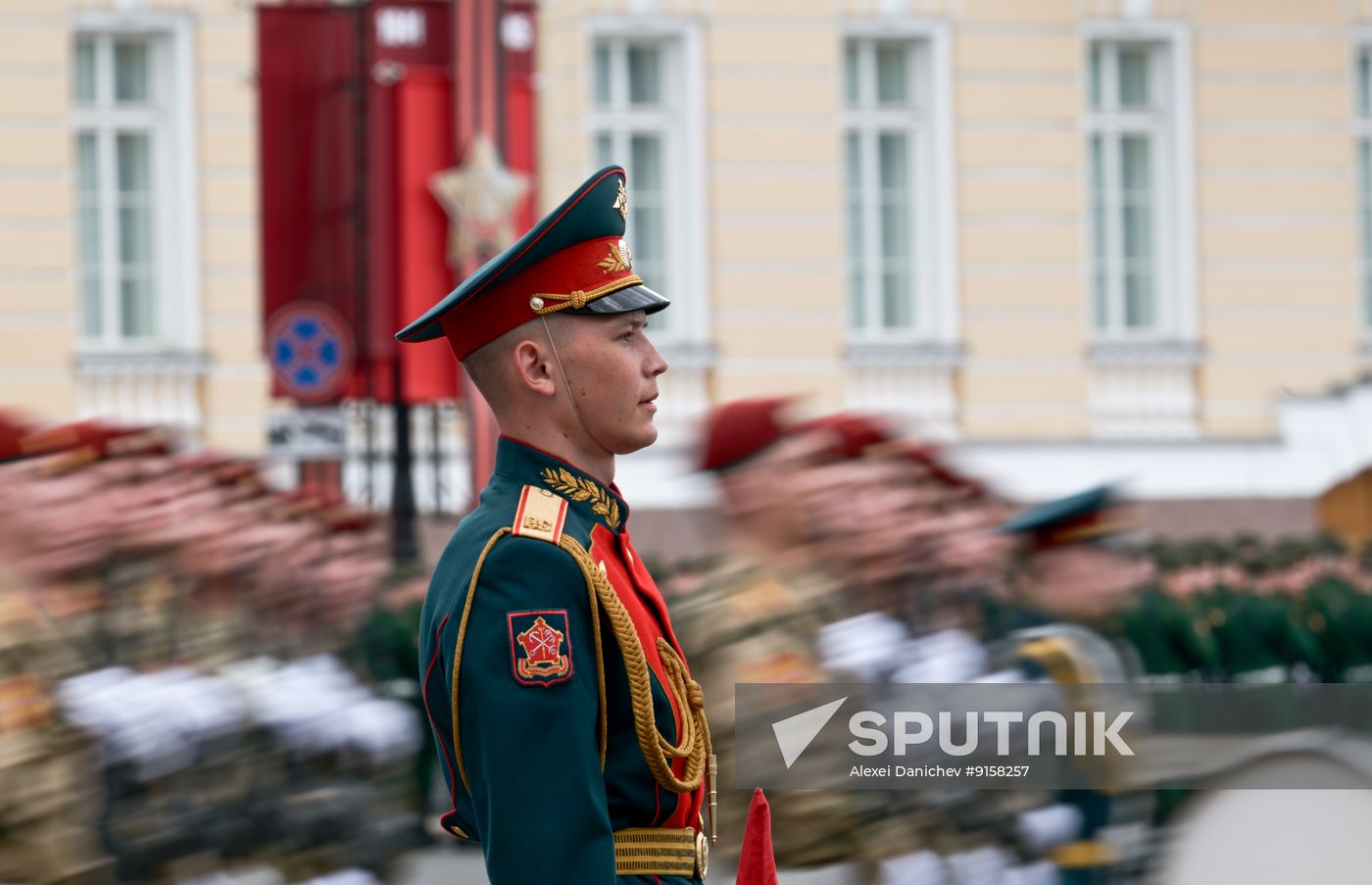Russia WWII Victory Parade Rehearsal