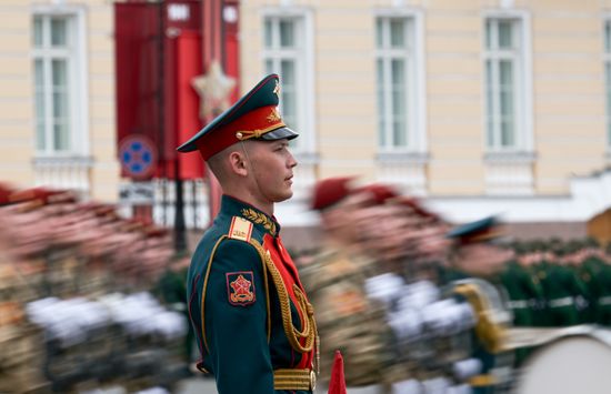 Russia WWII Victory Parade Rehearsal
