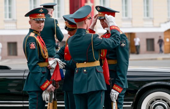 Russia WWII Victory Parade Rehearsal