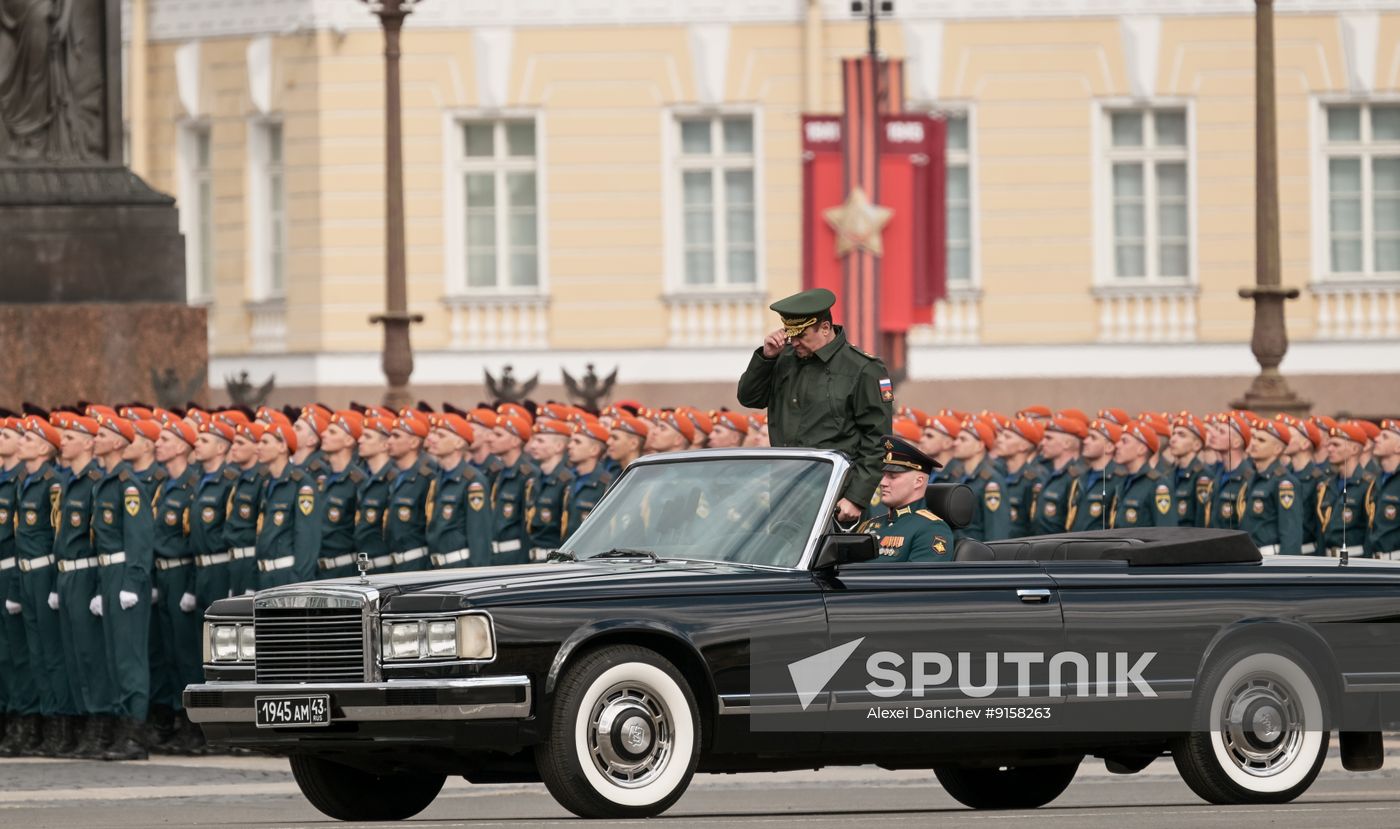 Russia WWII Victory Parade Rehearsal