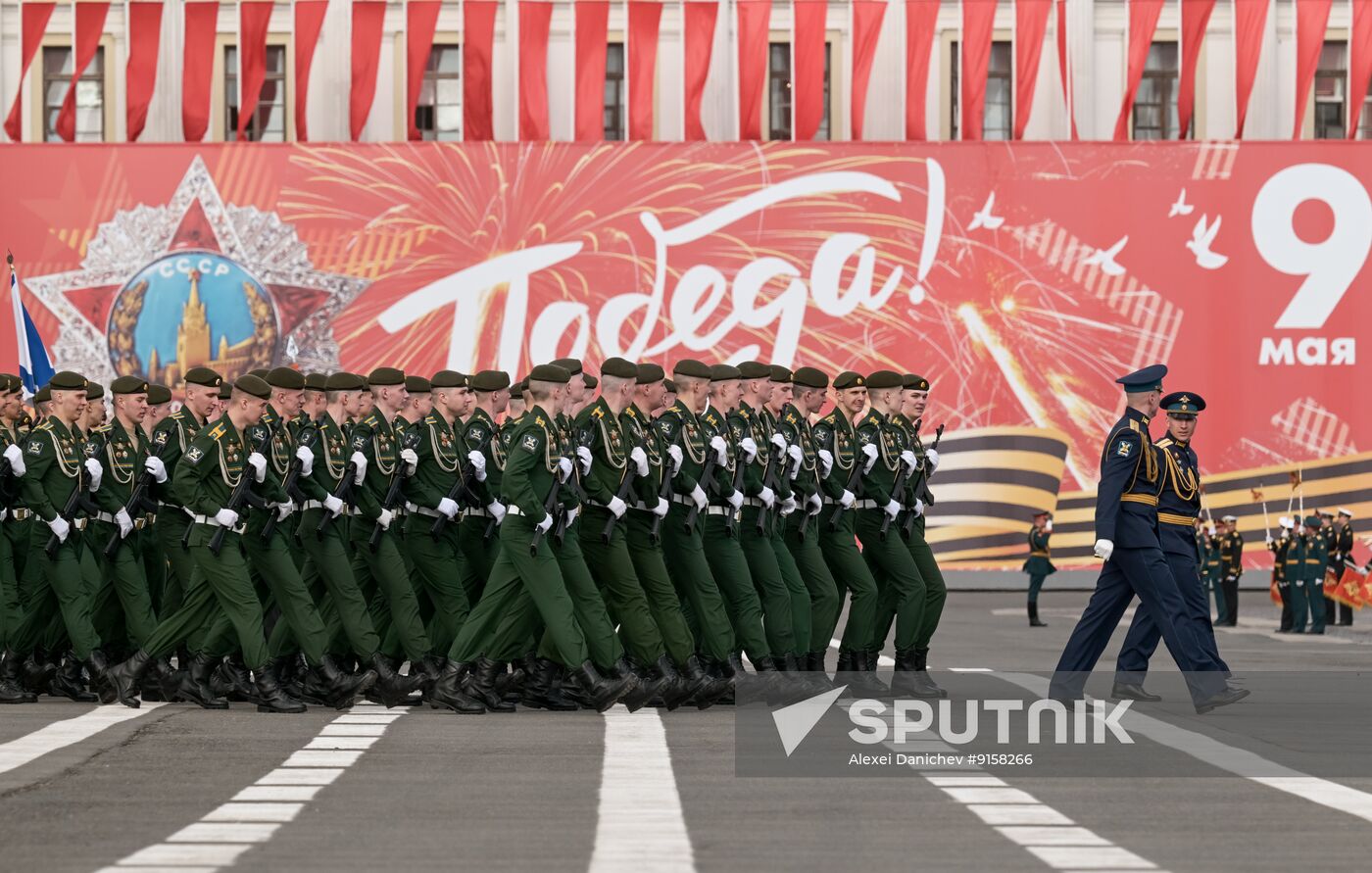 Russia WWII Victory Parade Rehearsal