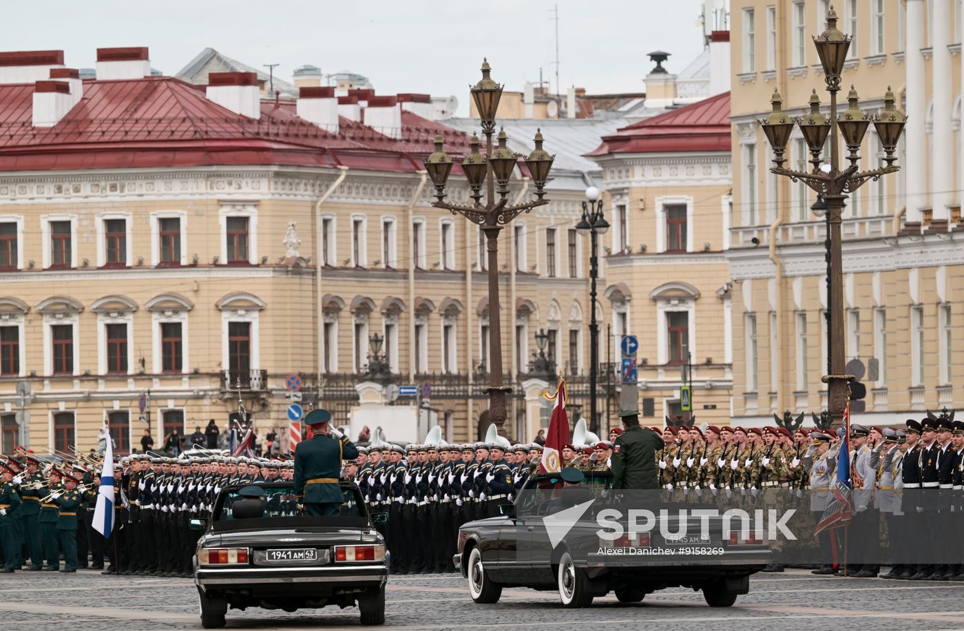 Russia WWII Victory Parade Rehearsal