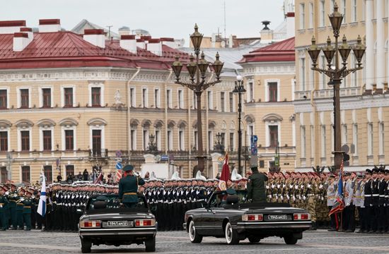 Russia WWII Victory Parade Rehearsal