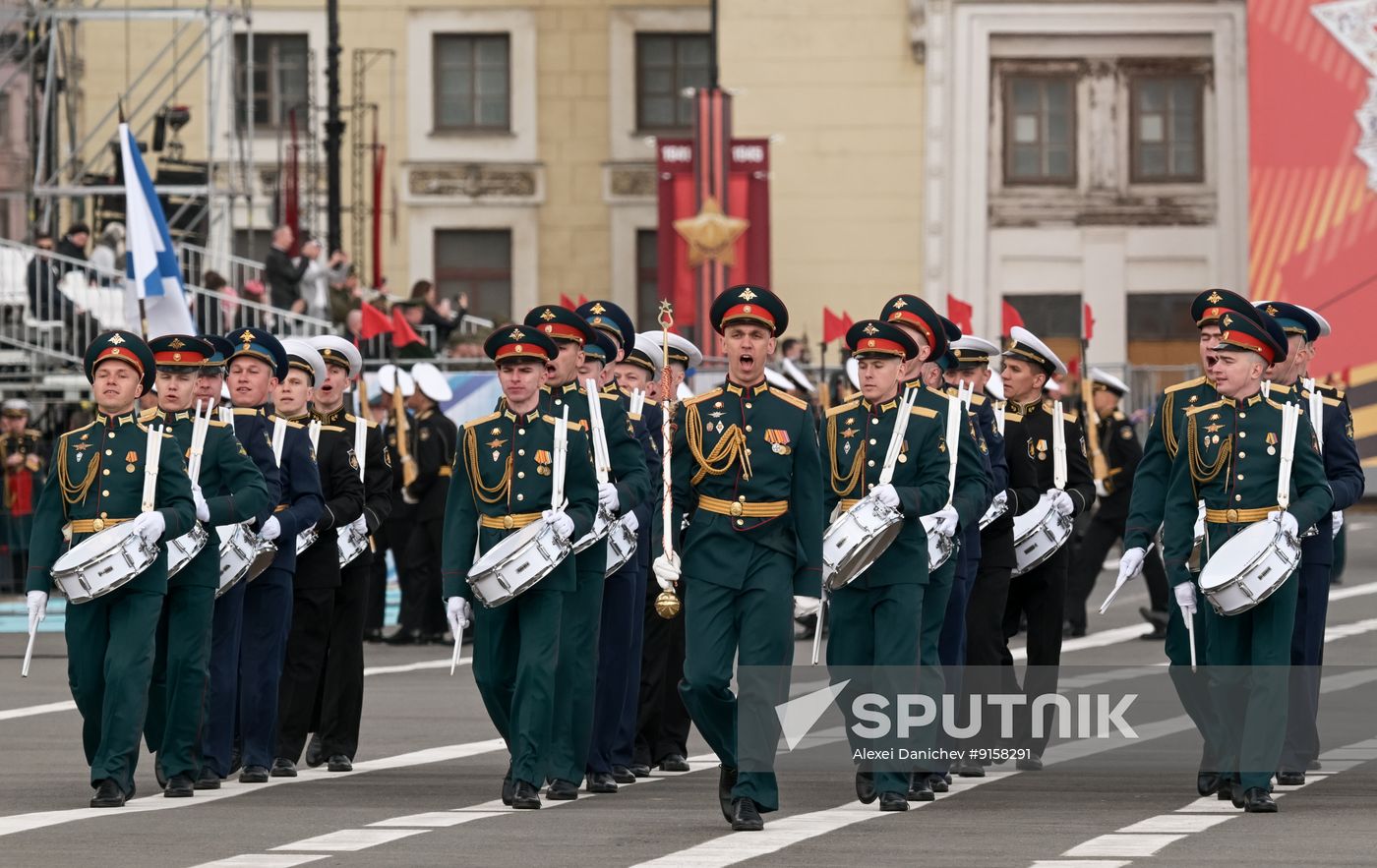 Russia WWII Victory Parade Rehearsal