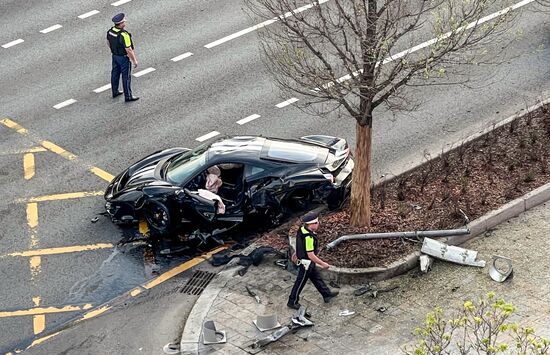 Russia Rapper Car Accident