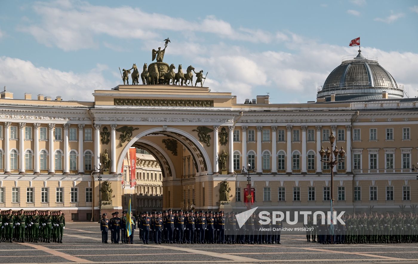 Russia WWII Victory Parade Rehearsal