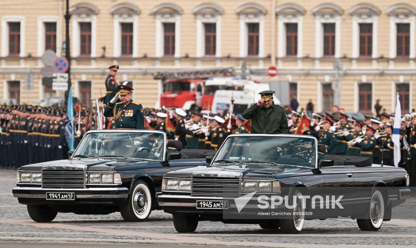 Russia WWII Victory Parade Rehearsal