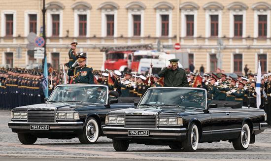 Russia WWII Victory Parade Rehearsal