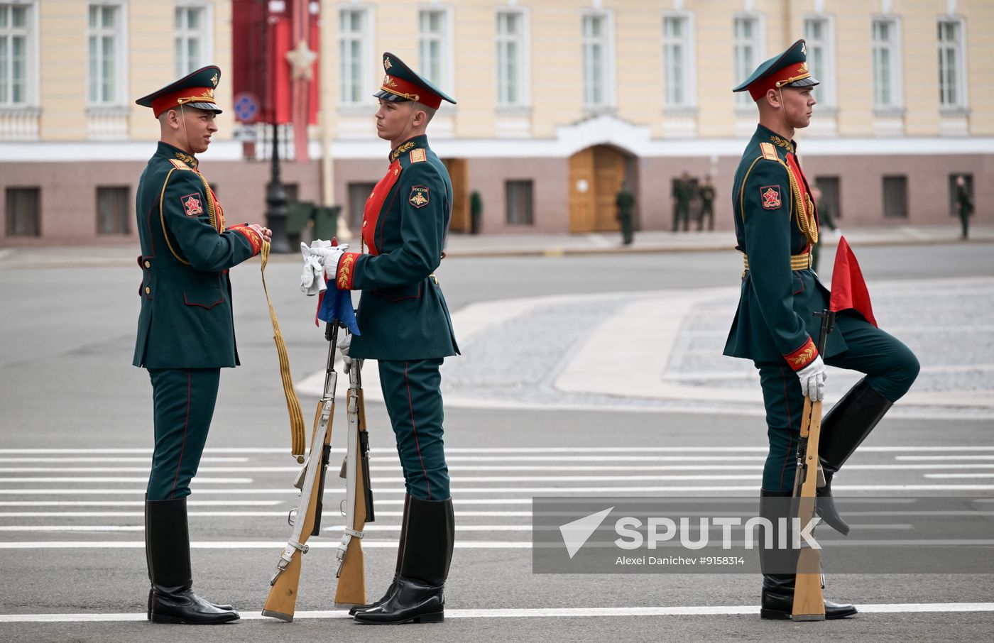Russia WWII Victory Parade Rehearsal