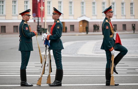 Russia WWII Victory Parade Rehearsal