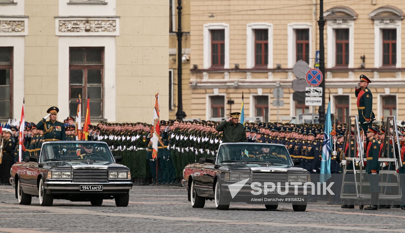 Russia WWII Victory Parade Rehearsal