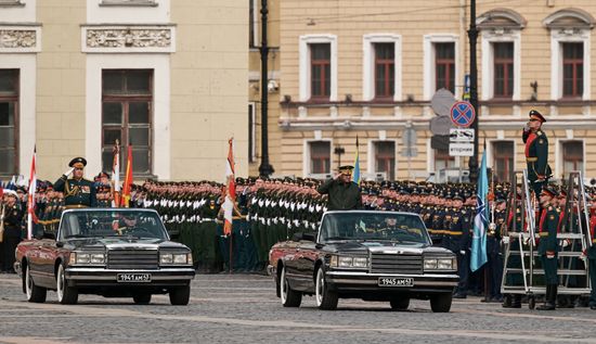 Russia WWII Victory Parade Rehearsal