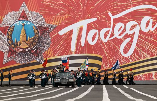 Russia WWII Victory Parade Rehearsal