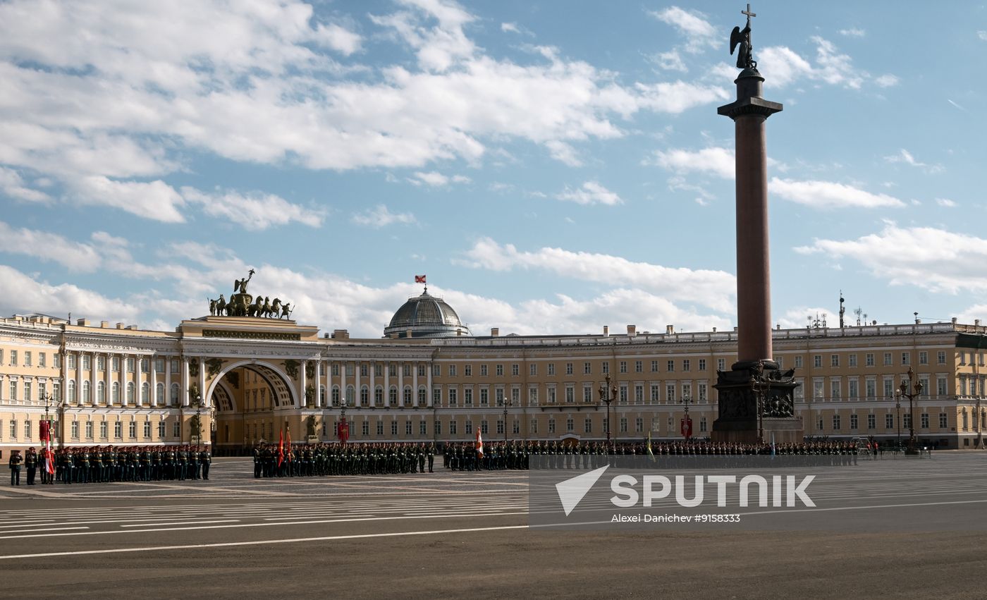 Russia WWII Victory Parade Rehearsal