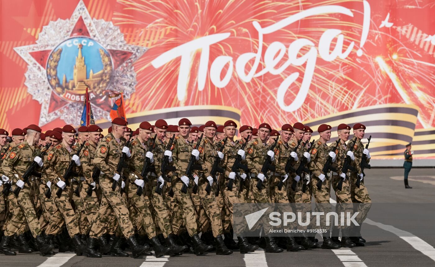 Russia WWII Victory Parade Rehearsal
