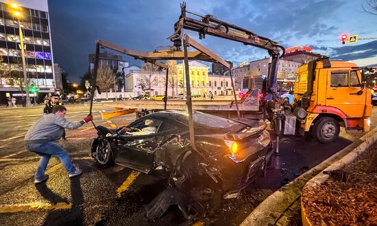 Russia Rapper Car Accident