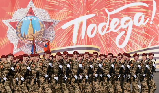 Russia WWII Victory Parade Rehearsal