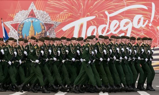 Russia WWII Victory Parade Rehearsal