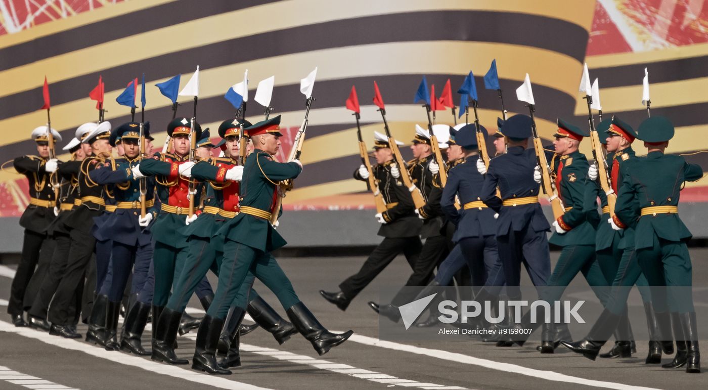 Russia WWII Victory Parade Rehearsal
