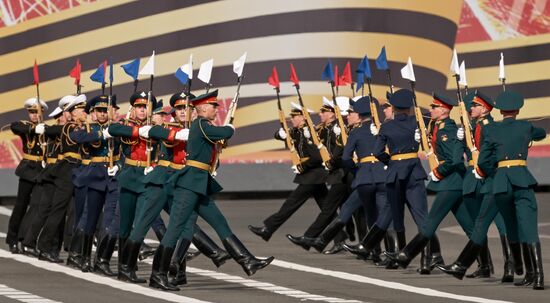 Russia WWII Victory Parade Rehearsal