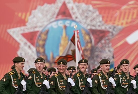 Russia WWII Victory Parade Rehearsal